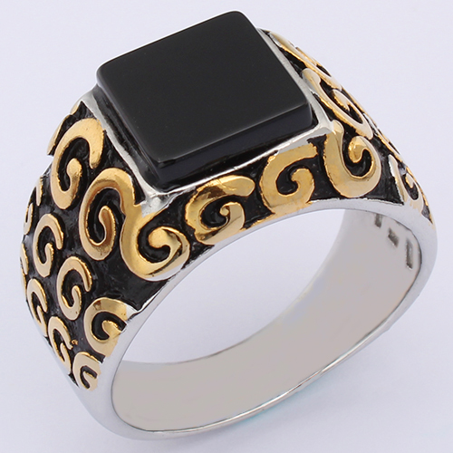 Classic Gemstone Inlay Rings – Elegant Colorful Stone Designs