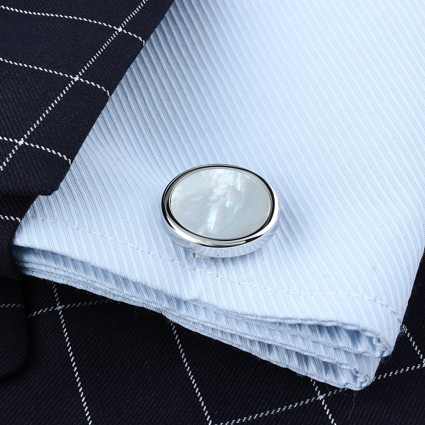 HAWSON  Elegant Stone Cufflinks and Studs Set for Men