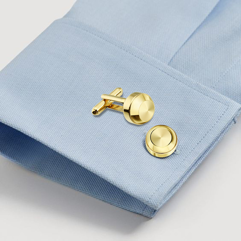 HAWSON Mental Cufflinks and Studs Set for Men