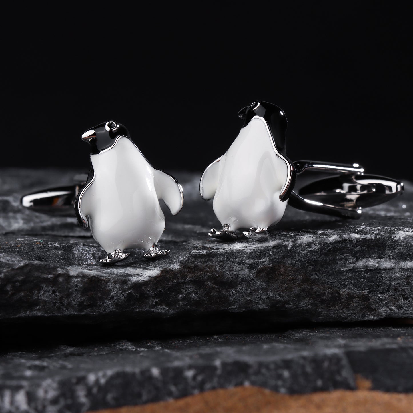 HAWSON Novelty Penguin Cufflinks for Men