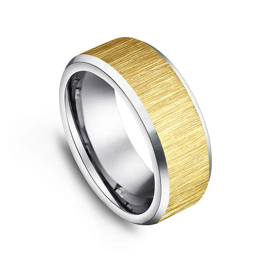 Sleek Minimalist Industrial Rings – Modern 316L Stainless Steel Bands