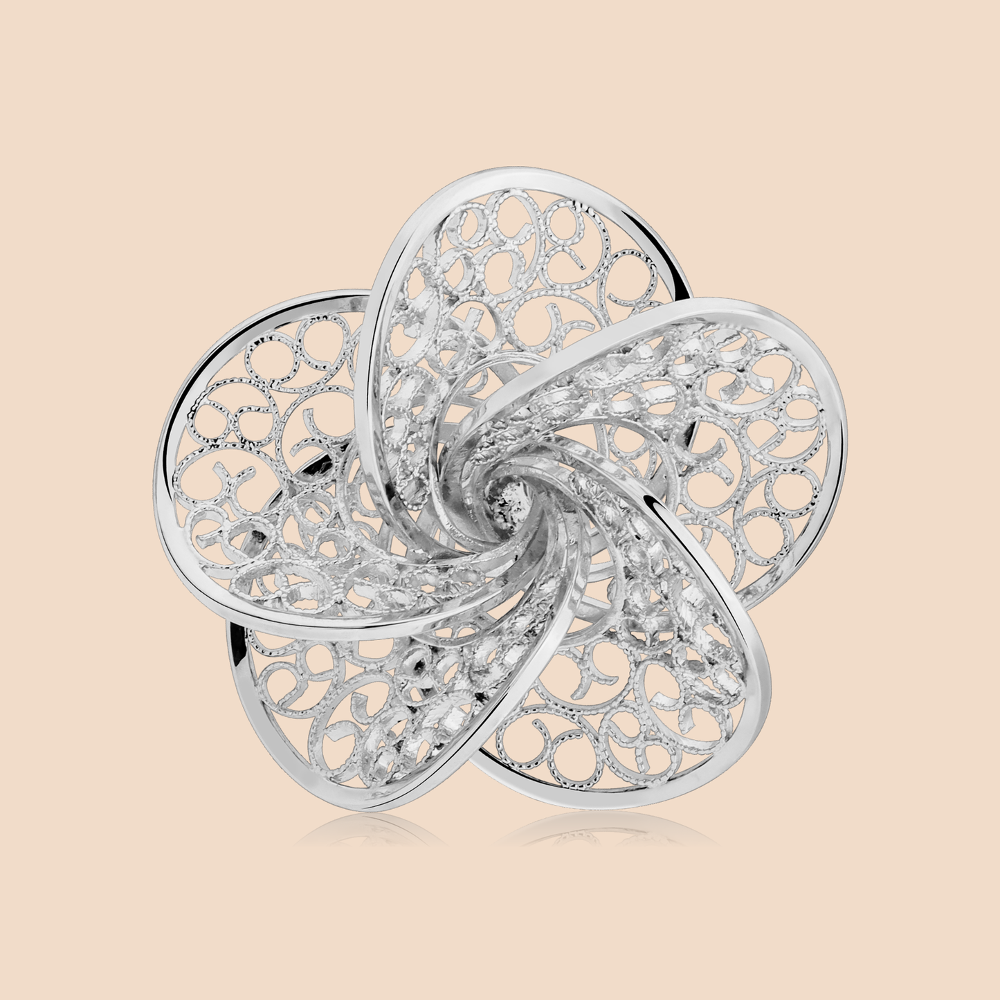 HAWSON Metal Knot Flower Lapel Pin for Men.