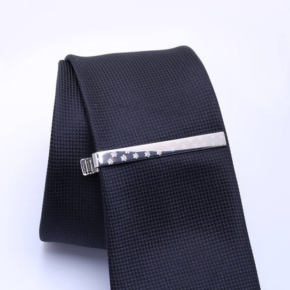 HAWSON 2.2 inch Silver Color Wkakn Tie Bar Clip for Men