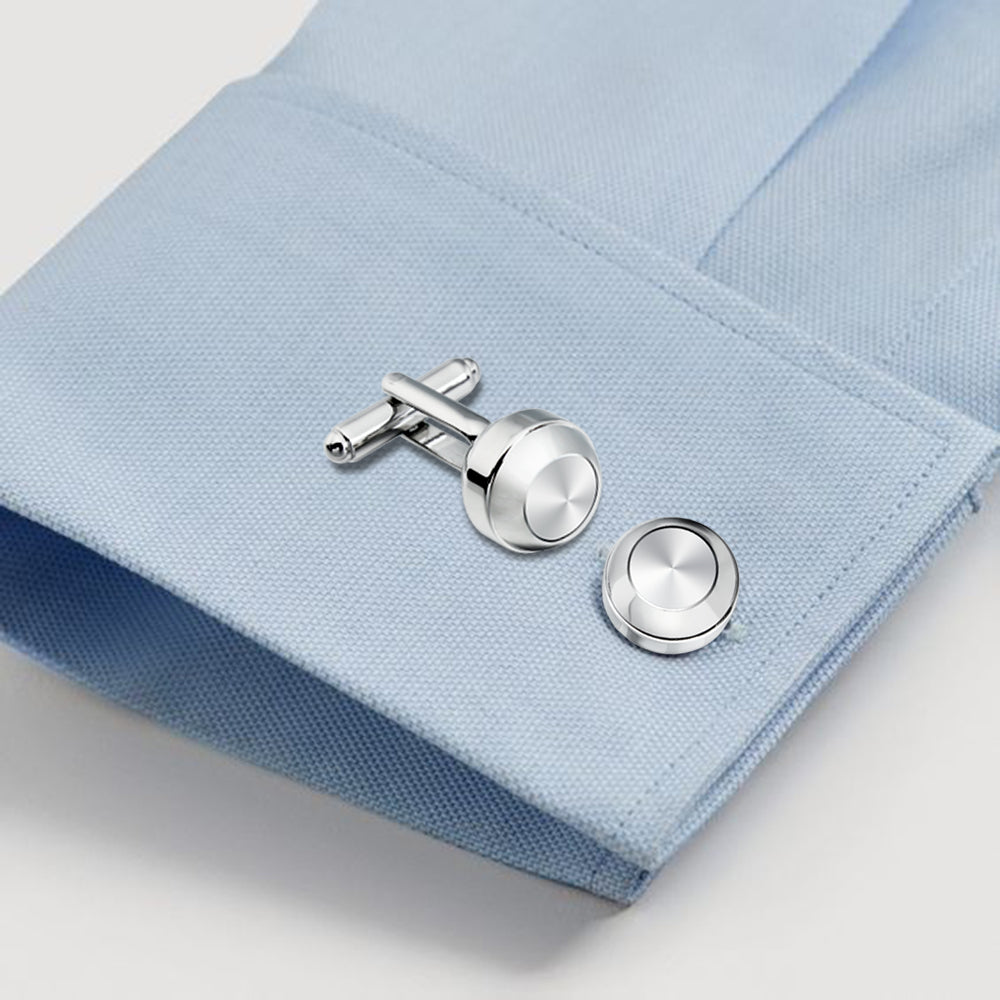 HAWSON Mental Cufflinks and Studs Set for Men