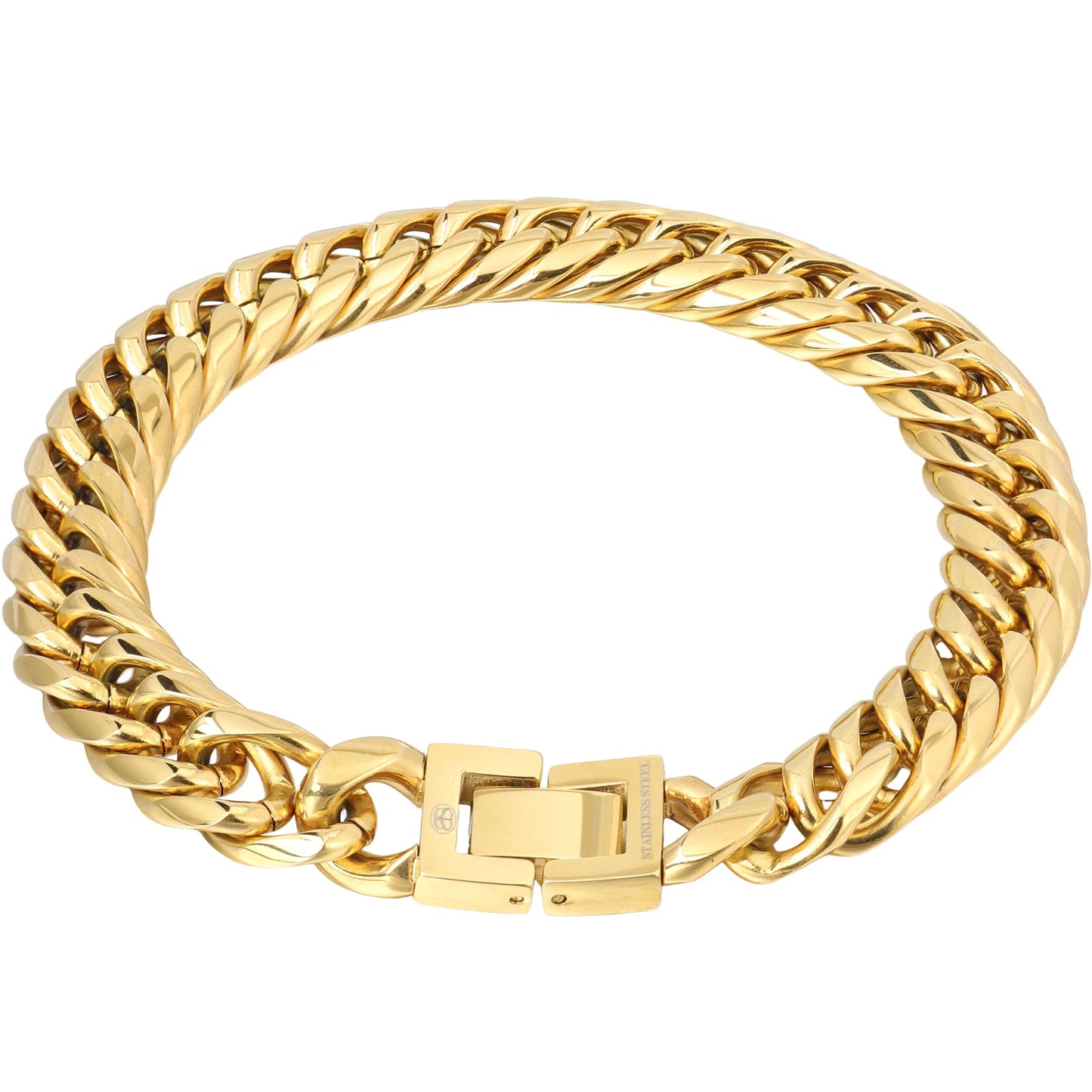 Stainless Steel Curb Chain Bracelet Collection | 3 Color Options