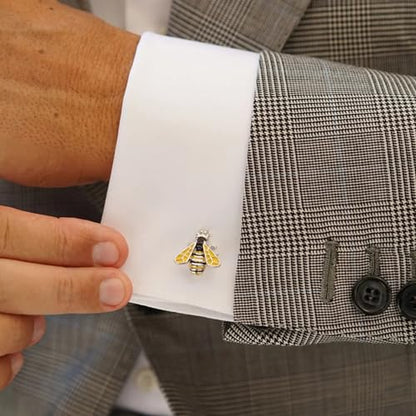 Bumblebee Cufflinks For Men With Gift Box