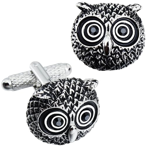 Owl Cufflinks For Men With Gift Box.