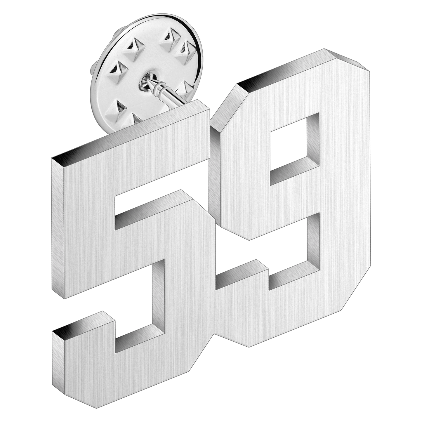 (0-100) Number Brooch, Men's and Women's Sports Number Code Series Brooch