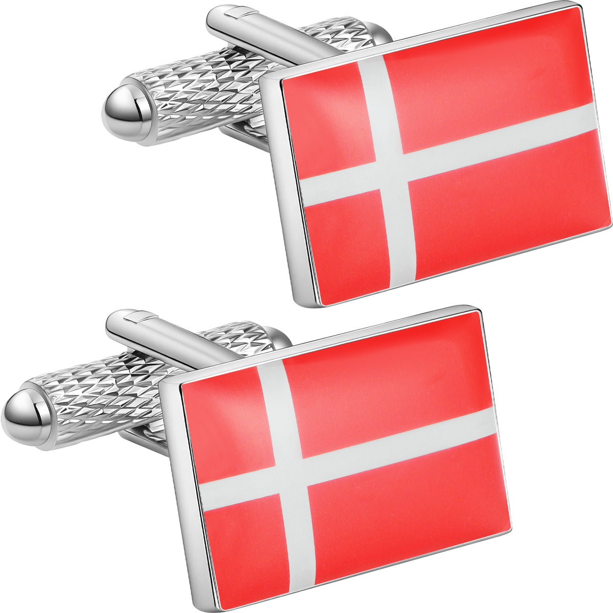 Denmark Flag Cufflinks｜Men French Cuff Shirt Accessories for Business Wedding Gift