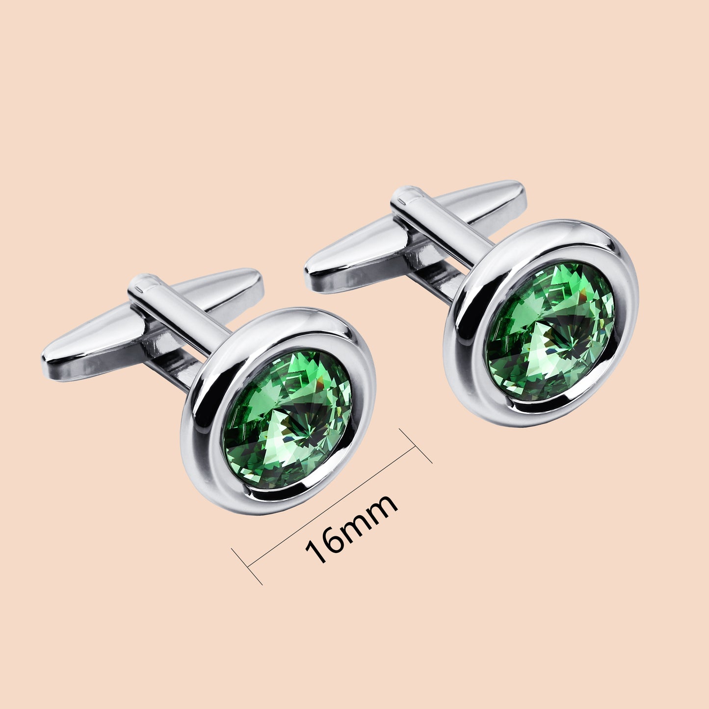 HAWSON Swarovski Crystal Cufflinks for Men