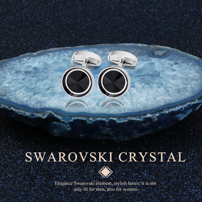 HAWSON Swarovski Crystal Cufflinks for Men