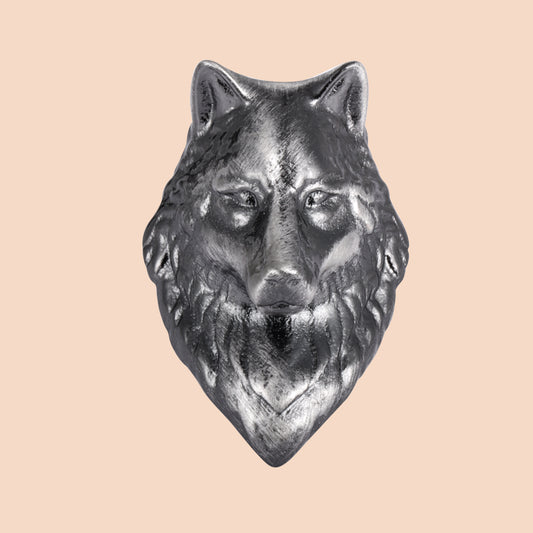 HAWSON Wolf Head Brooch