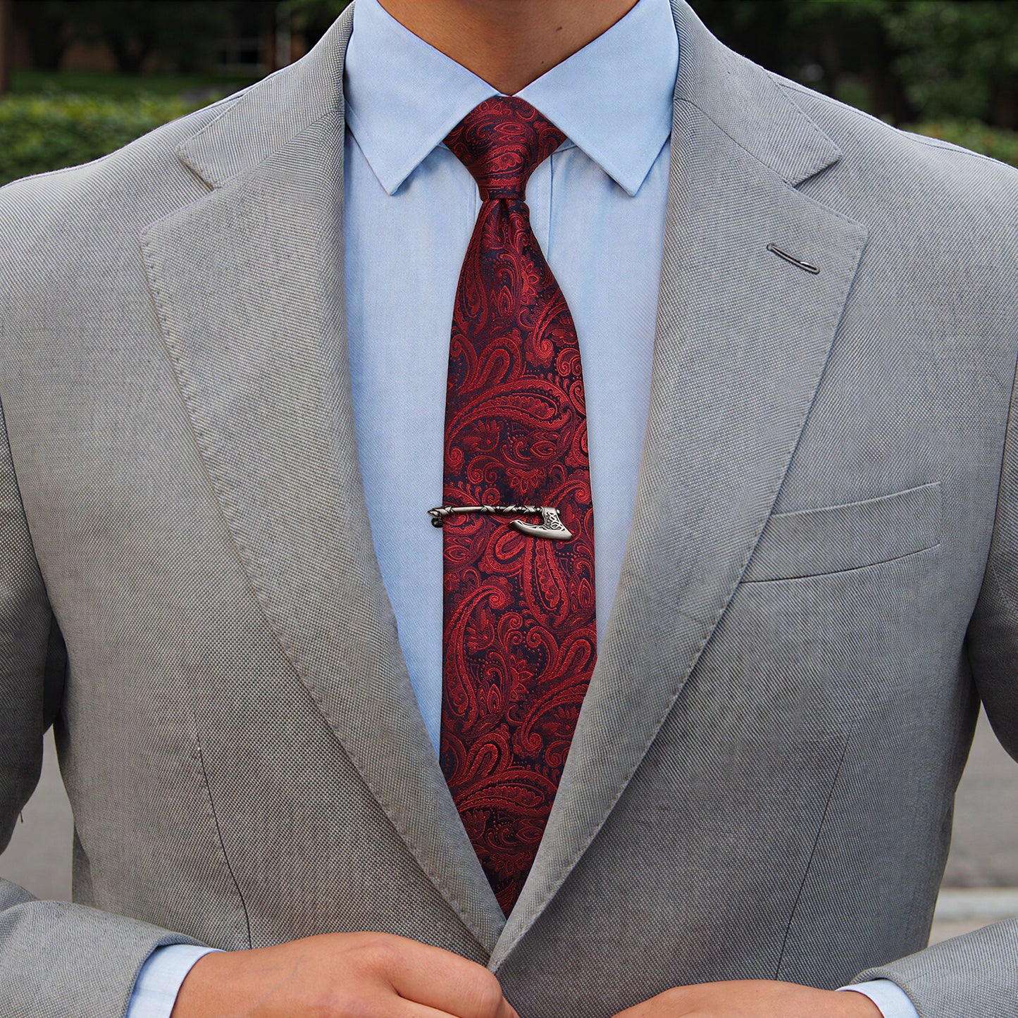 Viking Axe Tie Clip | 2 Inch Brass Norse Celtic Knot Tie Bar