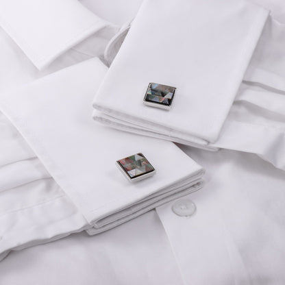 HAWSON Elegnat Gray Mother of Pearl Cufflinks