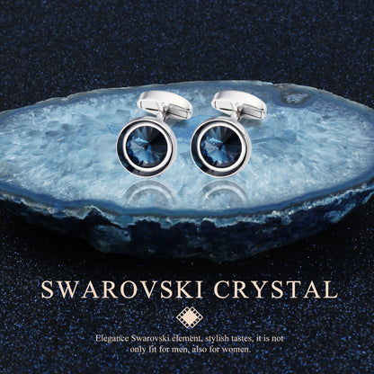 HAWSON Swarovski Crystal Cufflinks for Men