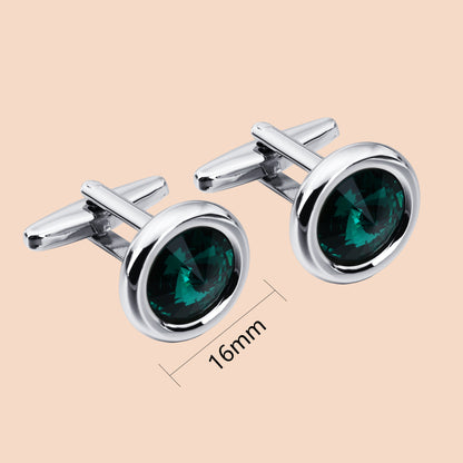 HAWSON Swarovski Crystal Cufflinks for Men