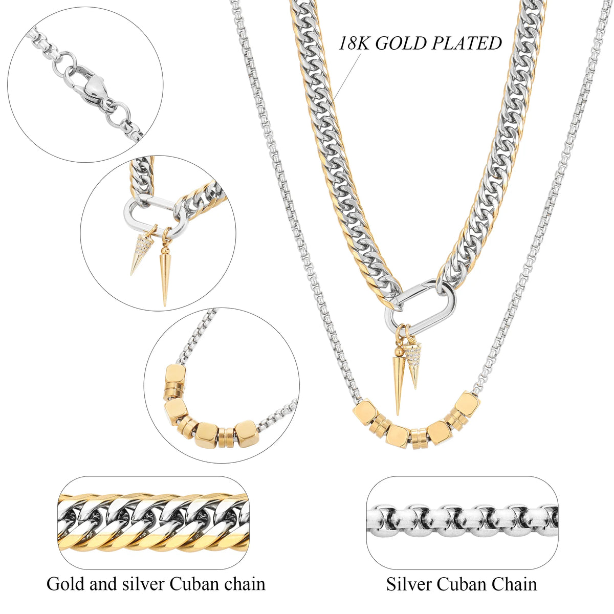 Detachable Layered Necklace Set | Multi-Strand
