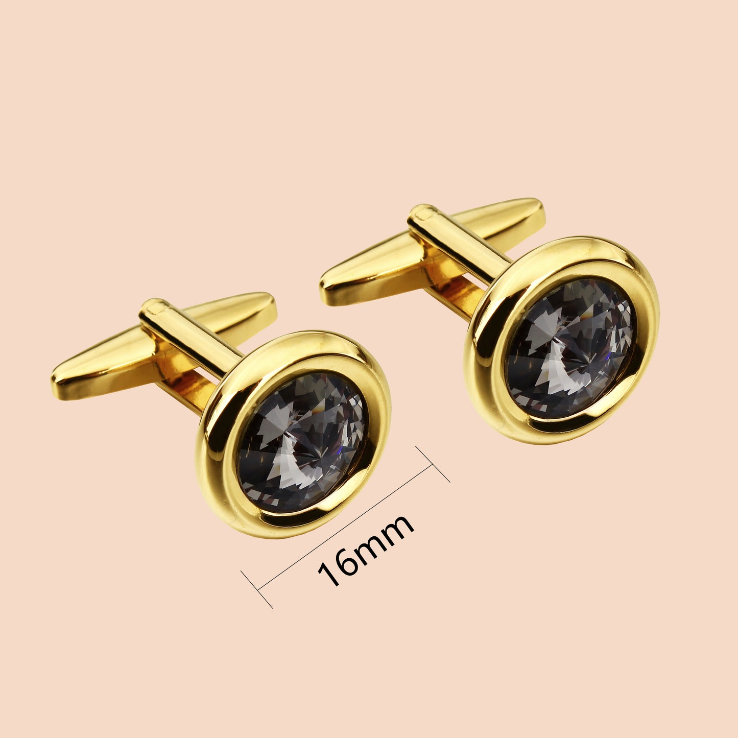 HAWSON Swarovski Crystal Cufflinks for Men