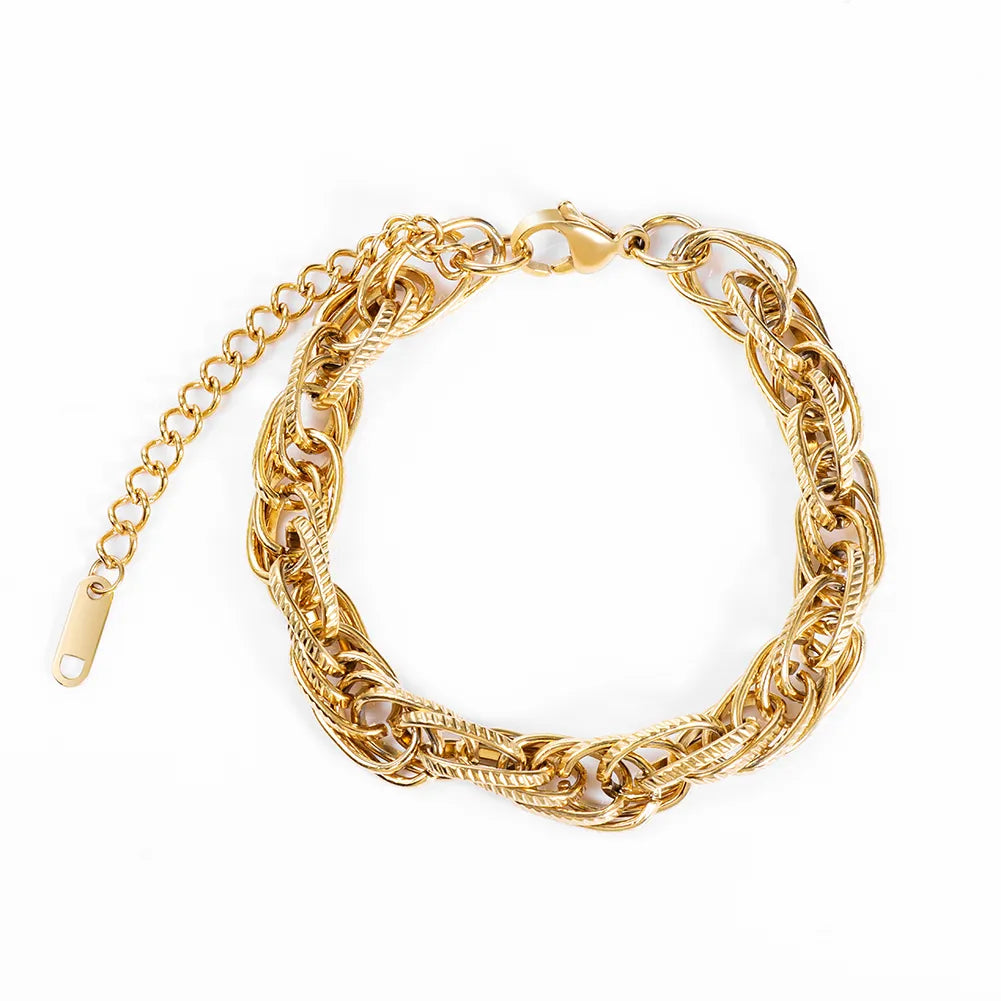 6Pcs Stainless Steel Chain Bracelet Set | 10 Mixed Styles