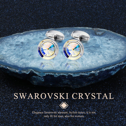 HAWSON Swarovski Crystal Cufflinks for Men