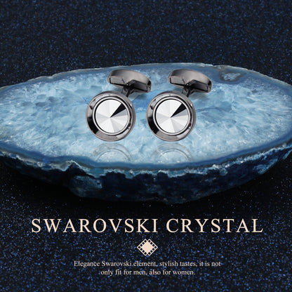 HAWSON Swarovski Crystal Cufflinks for Men