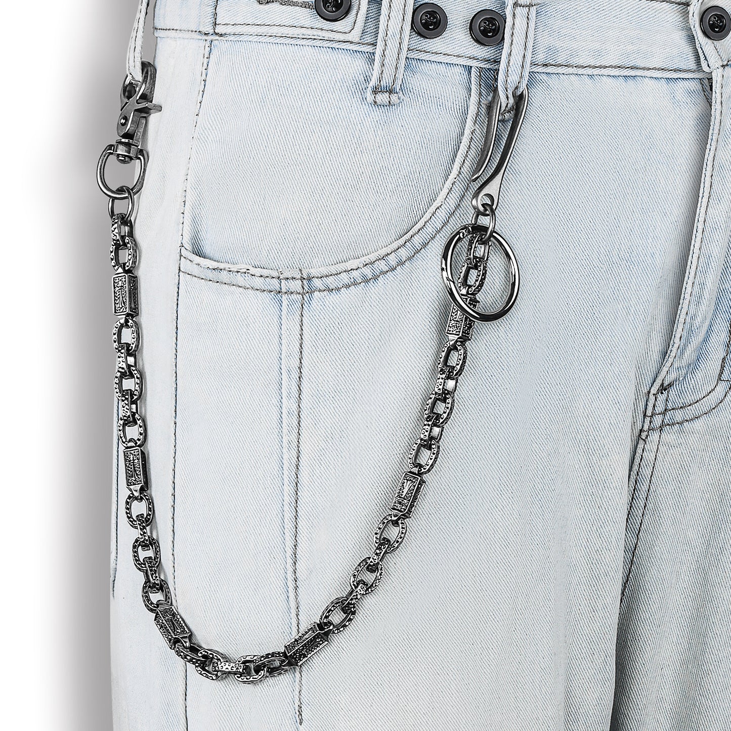 Metal Keychain Wallet Belt Chain for men women Waist Key Chain Wallet Jeans Hip-hop Pants