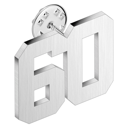 (0-100) Number Brooch, Men's and Women's Sports Number Code Series Brooch