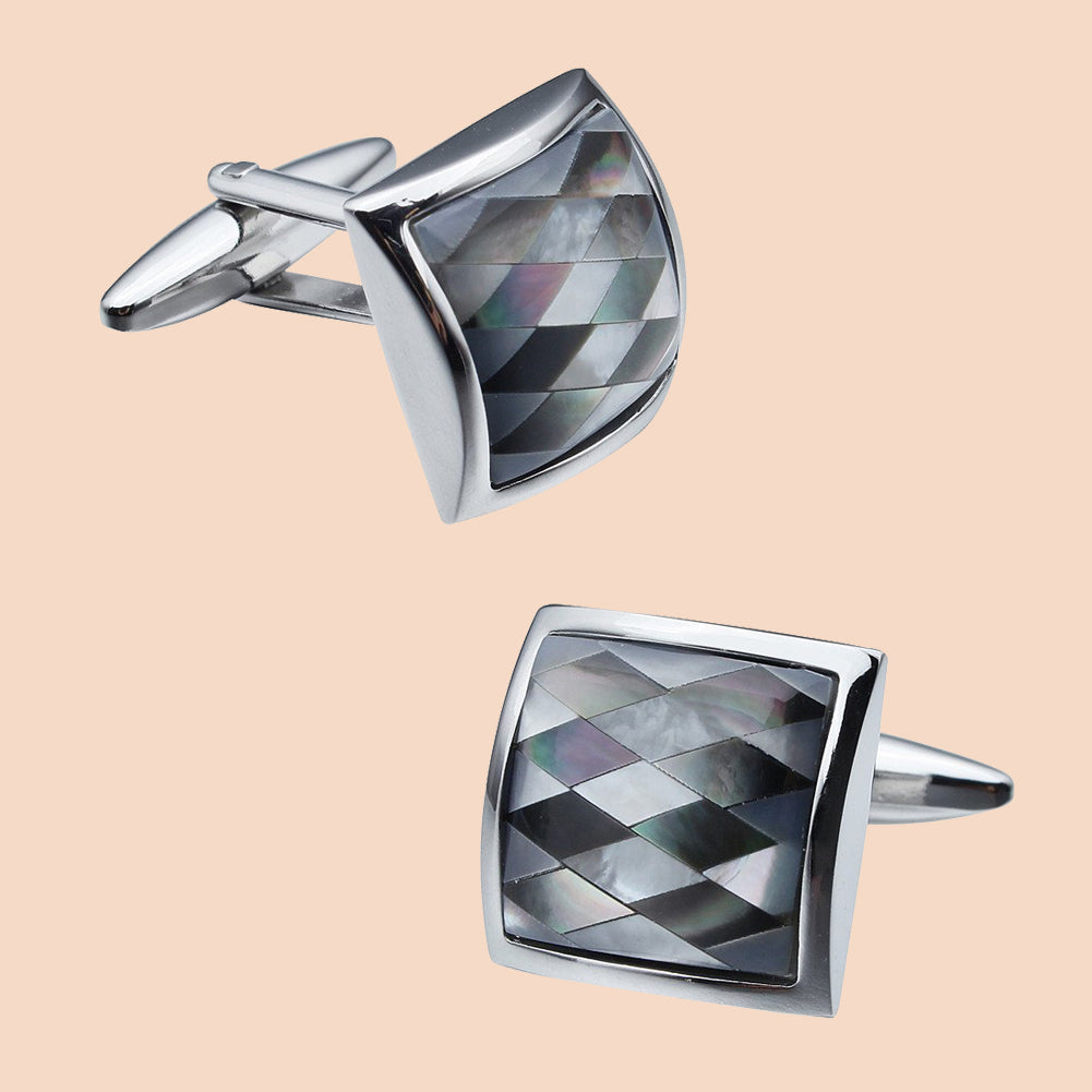 HAWSON Elegnat Gray Mother of Pearl Cufflinks