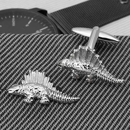 Stegosaurus Dinosaur Cufflinks For Men With Gift Box