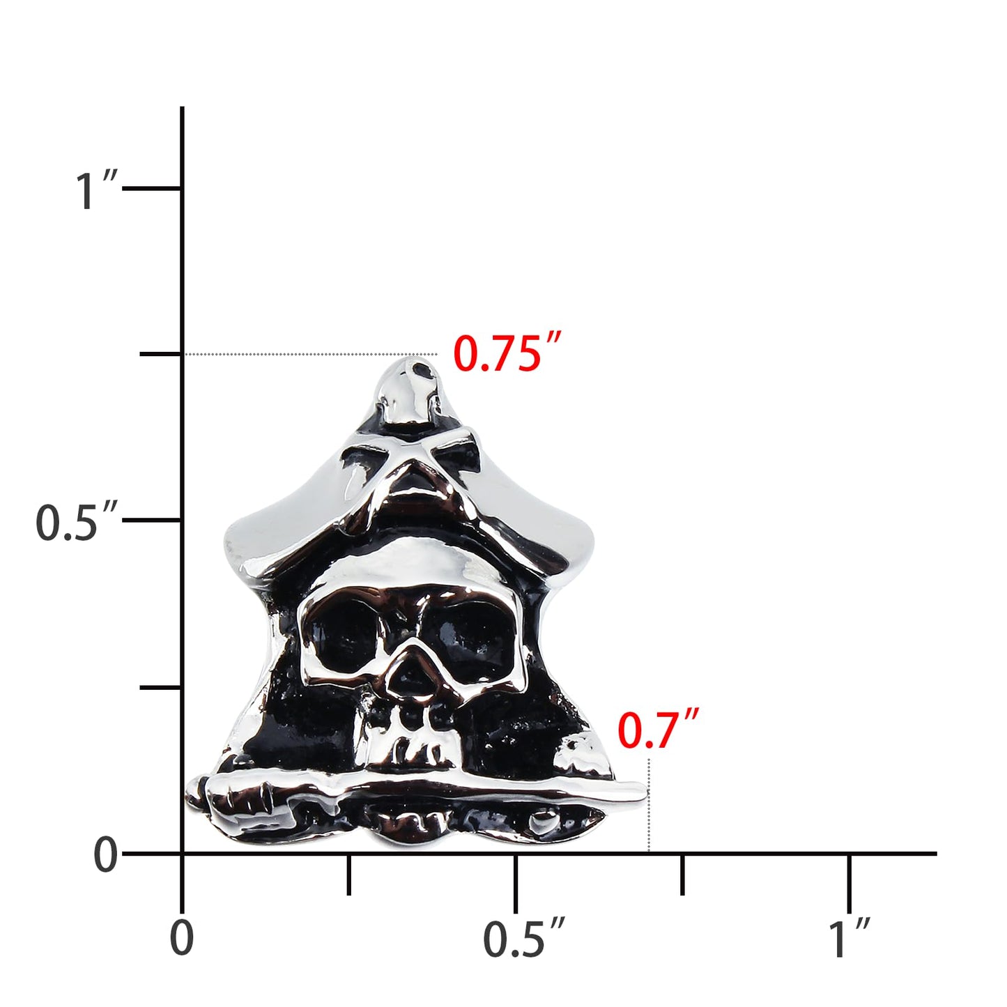 Halloween Pirate Captain Skull Cufflinks For Men