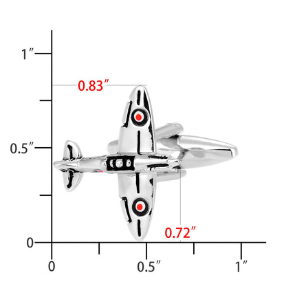 Spitfire Fighter Cufflinks For Men With Gift Box.