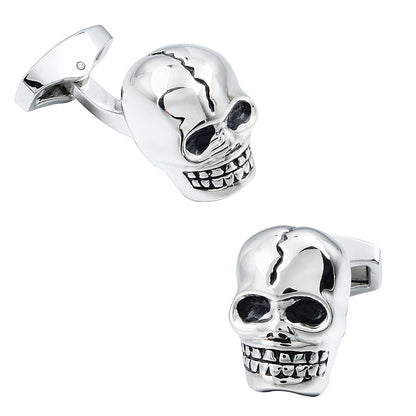 Halloween Skull Split Skull Cufflinks for Men