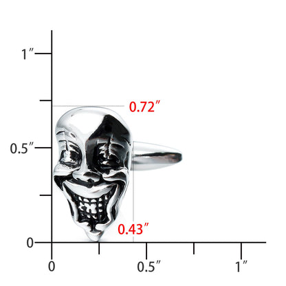 Halloween Clown Skull Cufflinks For Men