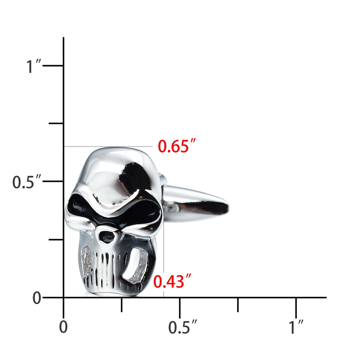 Halloween Skull Cufflinks For Men