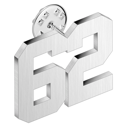 (0-100) Number Brooch, Men's and Women's Sports Number Code Series Brooch