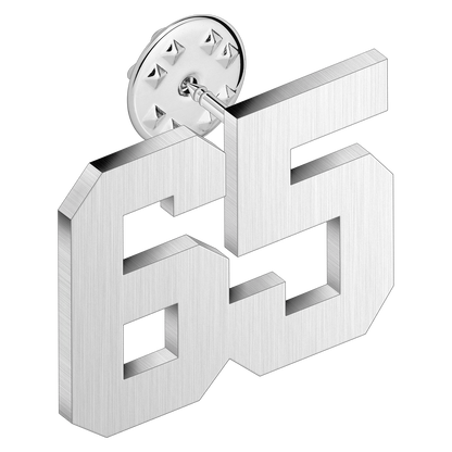 (0-100) Number Brooch, Men's and Women's Sports Number Code Series Brooch