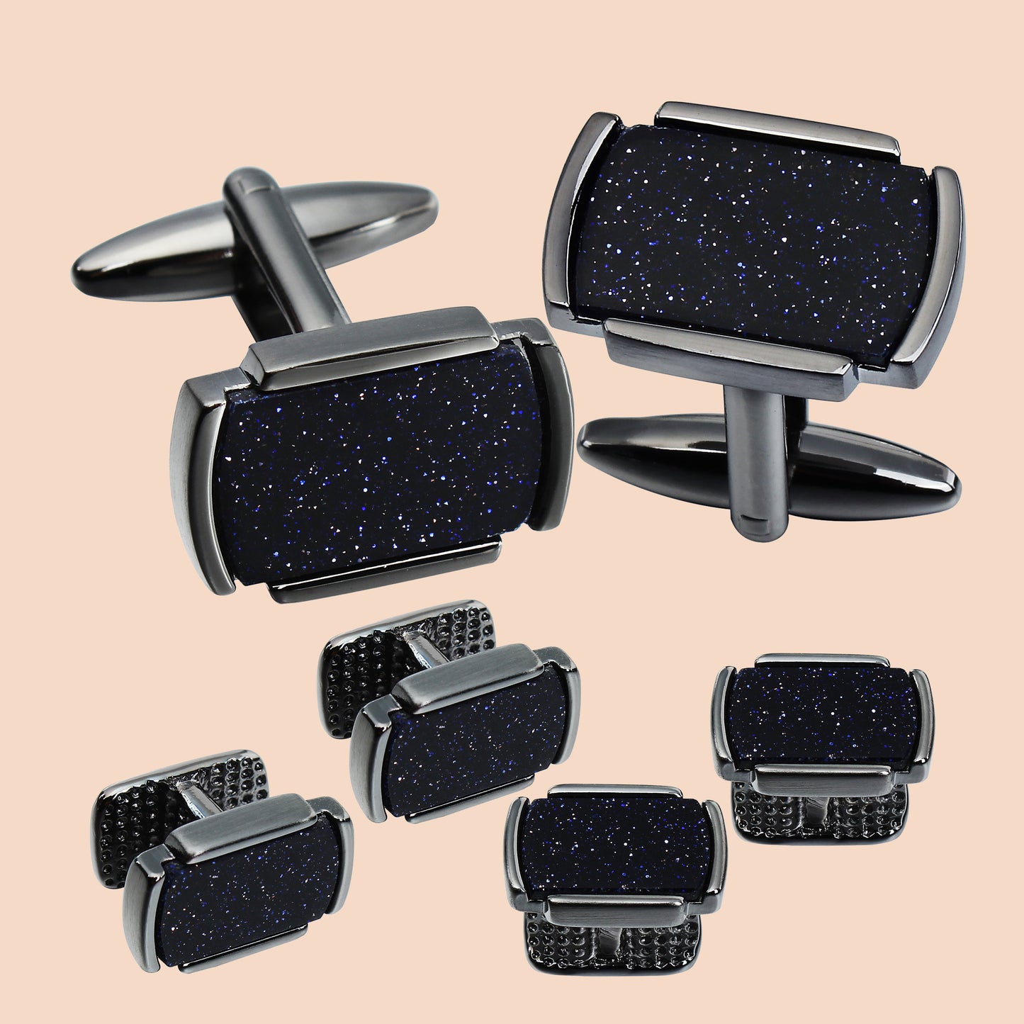 HAWSON Square Cufflinks and Studs set for Men