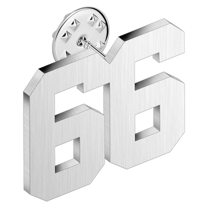 (0-100) Number Brooch, Men's and Women's Sports Number Code Series Brooch