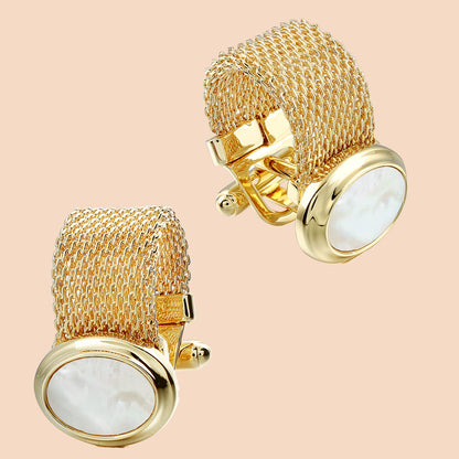 HAWSON Gemstone Cufflinks with Chain