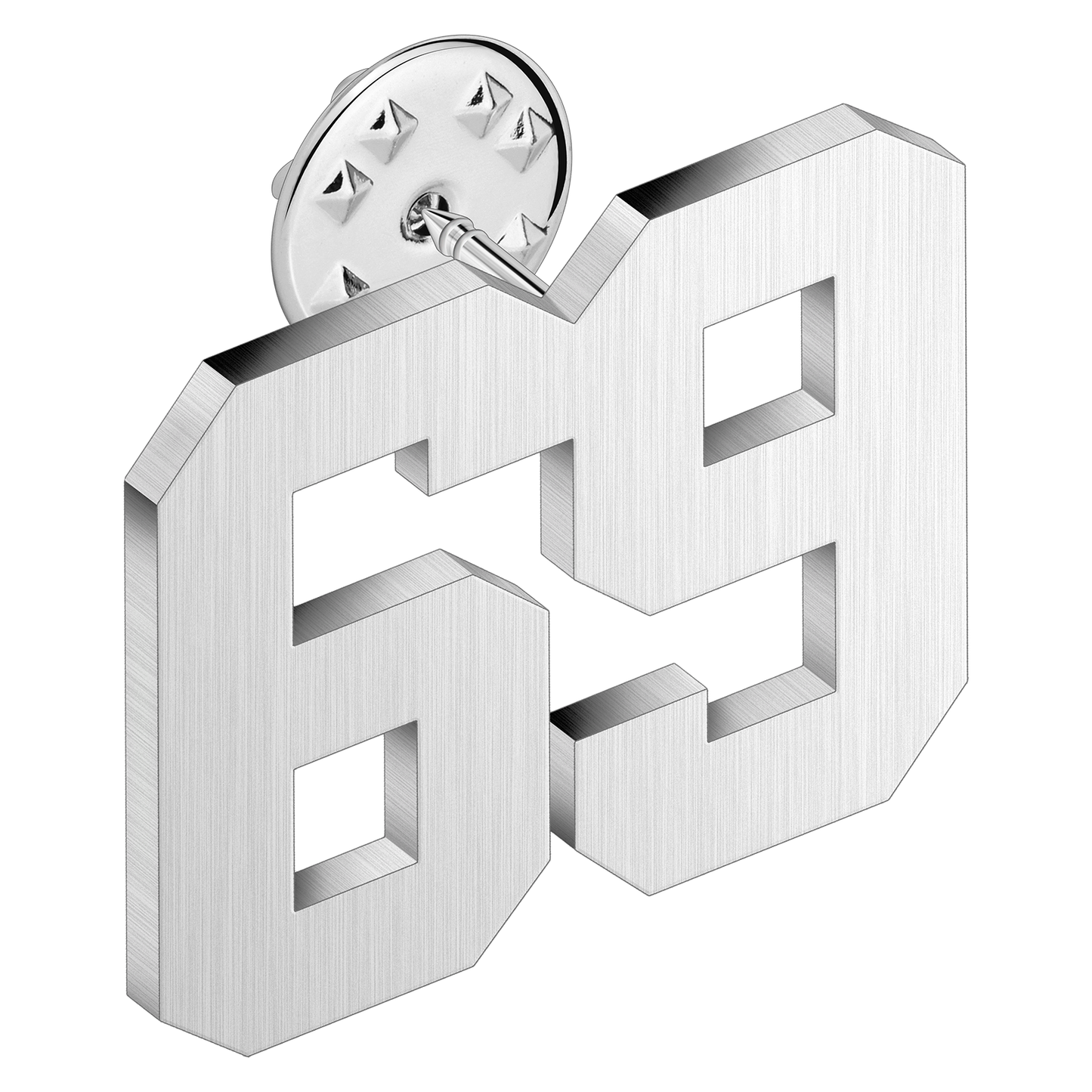 (0-100) Number Brooch, Men's and Women's Sports Number Code Series Brooch