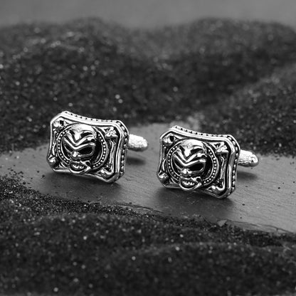 Halloween Evil Skull Cufflinks For Men With Gift Box