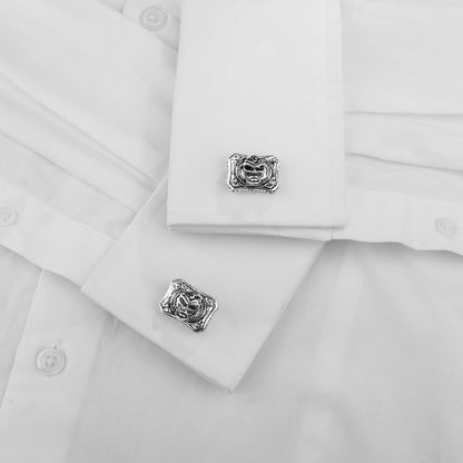 Halloween Evil Skull Cufflinks For Men With Gift Box