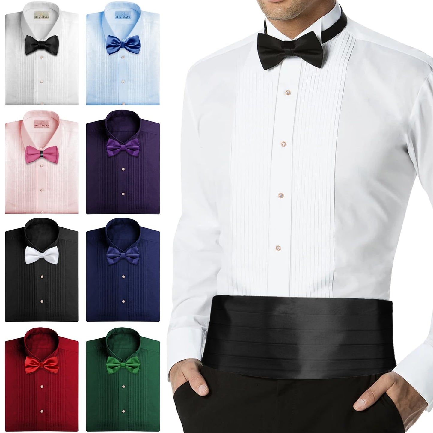 Crystal Tuxedo Studs for Mens Tuxedo Shirt,5 PCS Tuxedo Buttons for Birthday Wedding Party Christmas