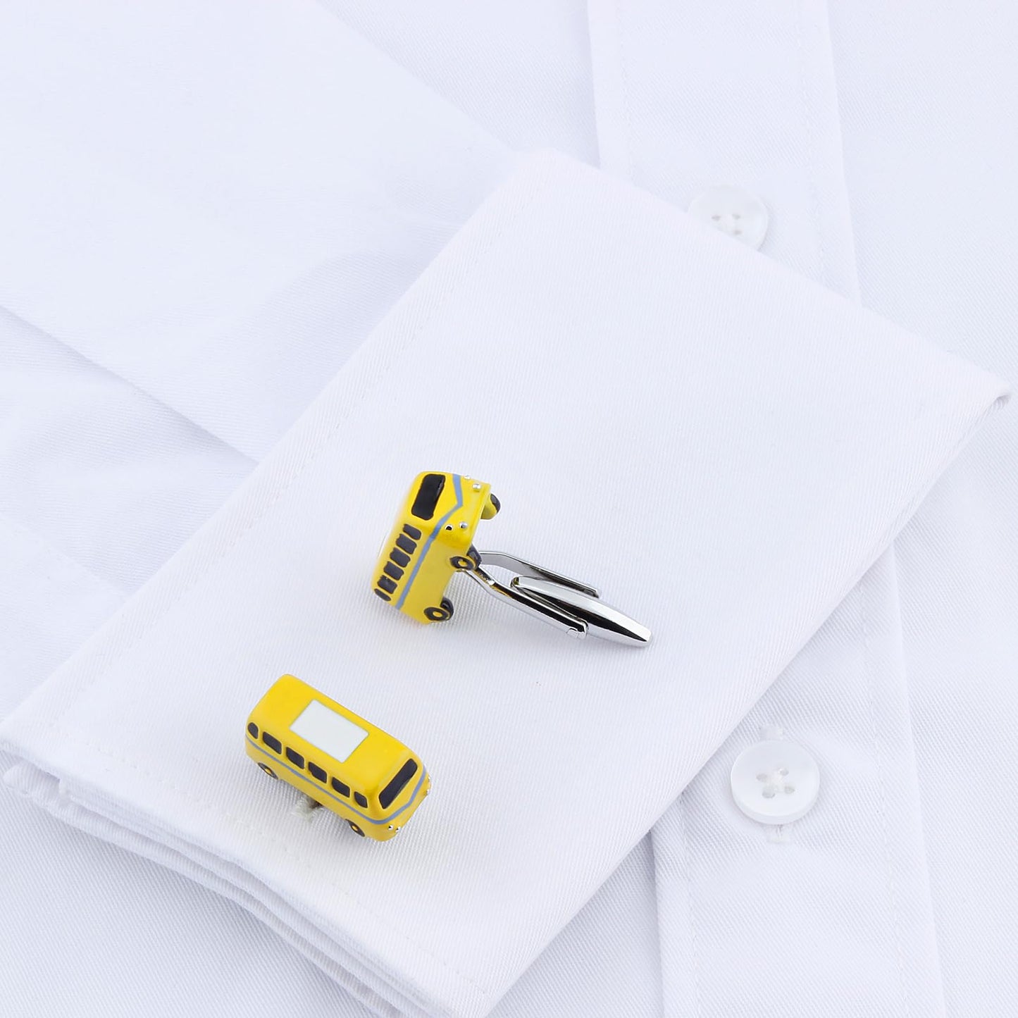 Bus Cuff links For Men With Gift Box.