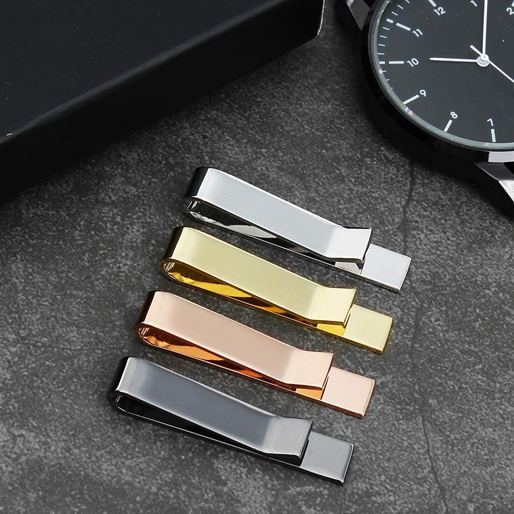 HAWSON 1.5 Inch Initial Tie Clip for Men