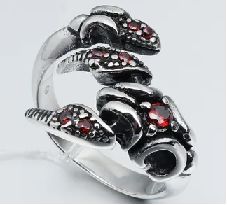 Vintage Gothic & Punk Rings – Detailed Textured Silver Designs