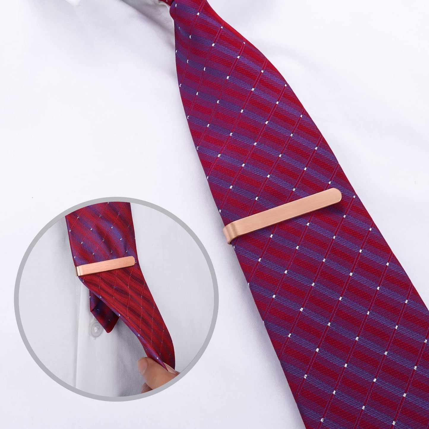HAWSON 2 Inch Tie Clip Sets  for Men