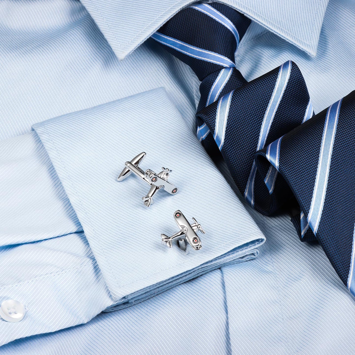 Airplane Cufflinks For Men With Gift Box