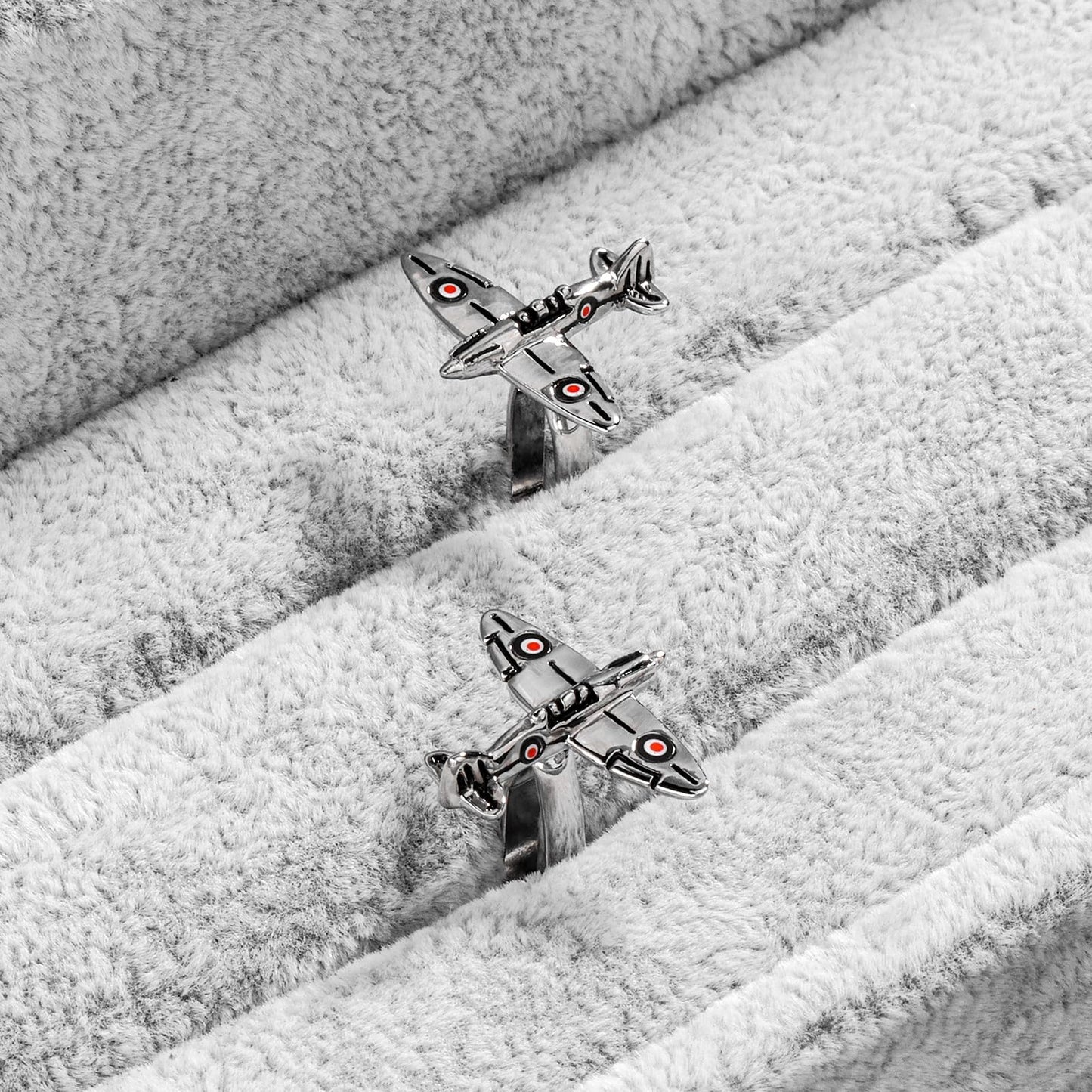 Spitfire Fighter Cufflinks For Men With Gift Box.