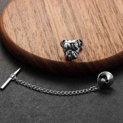 HAWSON Bulldog  Head Tie Tack